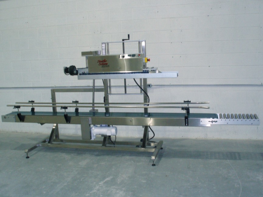 Heavy Duty Heat Sealer & Conveyor for bag weights to 60 lbs.